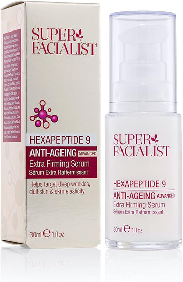 Super Facialist Hexapeptide 9 Anti-Ageing Advanced Extra Firming Serum - Anti Ageing Face Cream To Increase Elasticity, Target Deep Wrinkles & Dull Skin, Vegan Friendly, 30 Ml