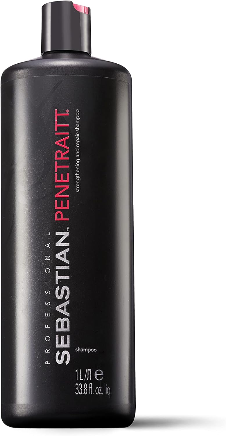 Sebastian Professional Penetraitt Shampoo, Strengthen & Repair For Damaged Hair, Professional Hair Care, 1L