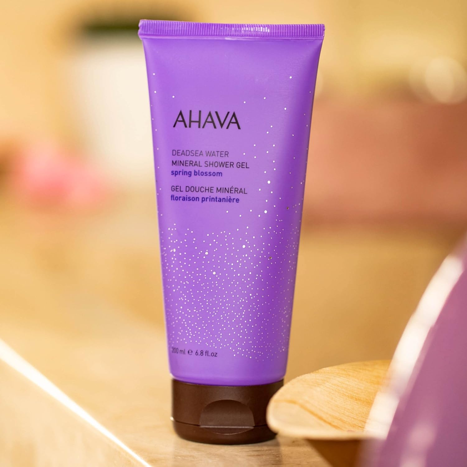 Ahava Dead Sea Water Mineral Shower Gel, Spring Blossom - Refreshes & Relaxes, Washes Away Dirts & Impurities, Enriched With Exclusive Mineral Blend Of Dead Sea, Osmoter & Zinc, 6.8 Fl.Oz : Beauty & Personal Care