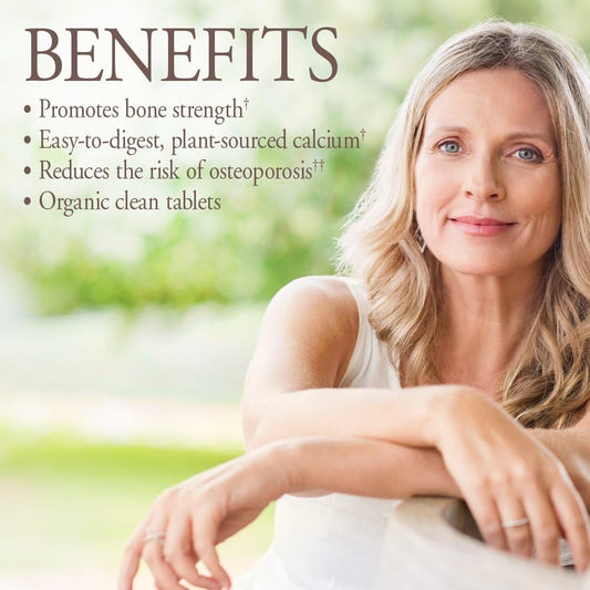 Garden Of Life Organics Plant Calcium Supplement Made From Whole Foods With Magnesium, Vitamin D As D3, And Vitamin K As Mk7, Gluten-Free - 30 Day Count