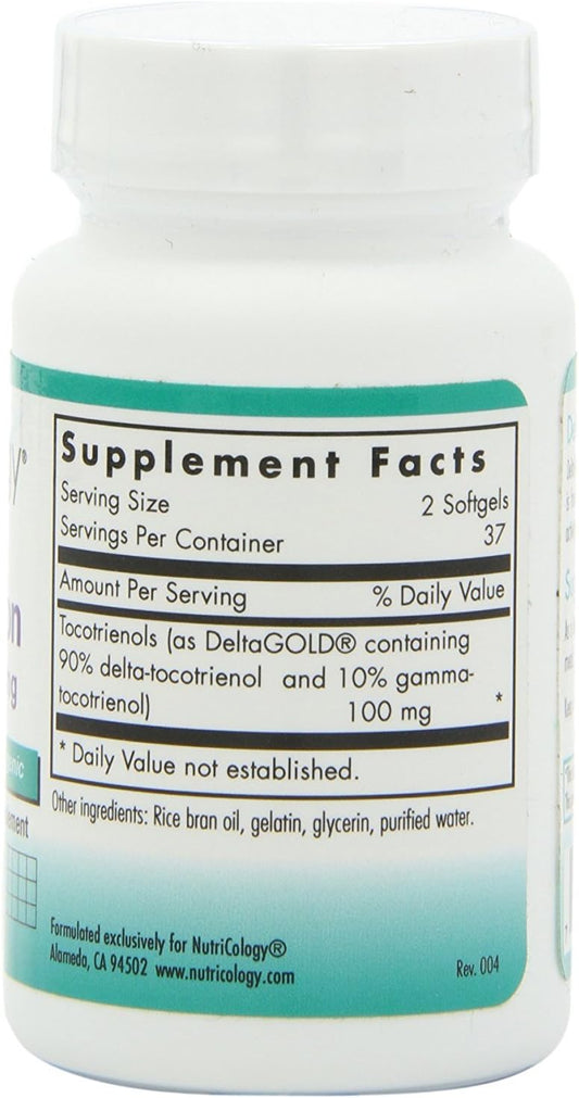 Nutricology Delta-Fraction Tocotrienols, 50mg Softgels, 75-Count