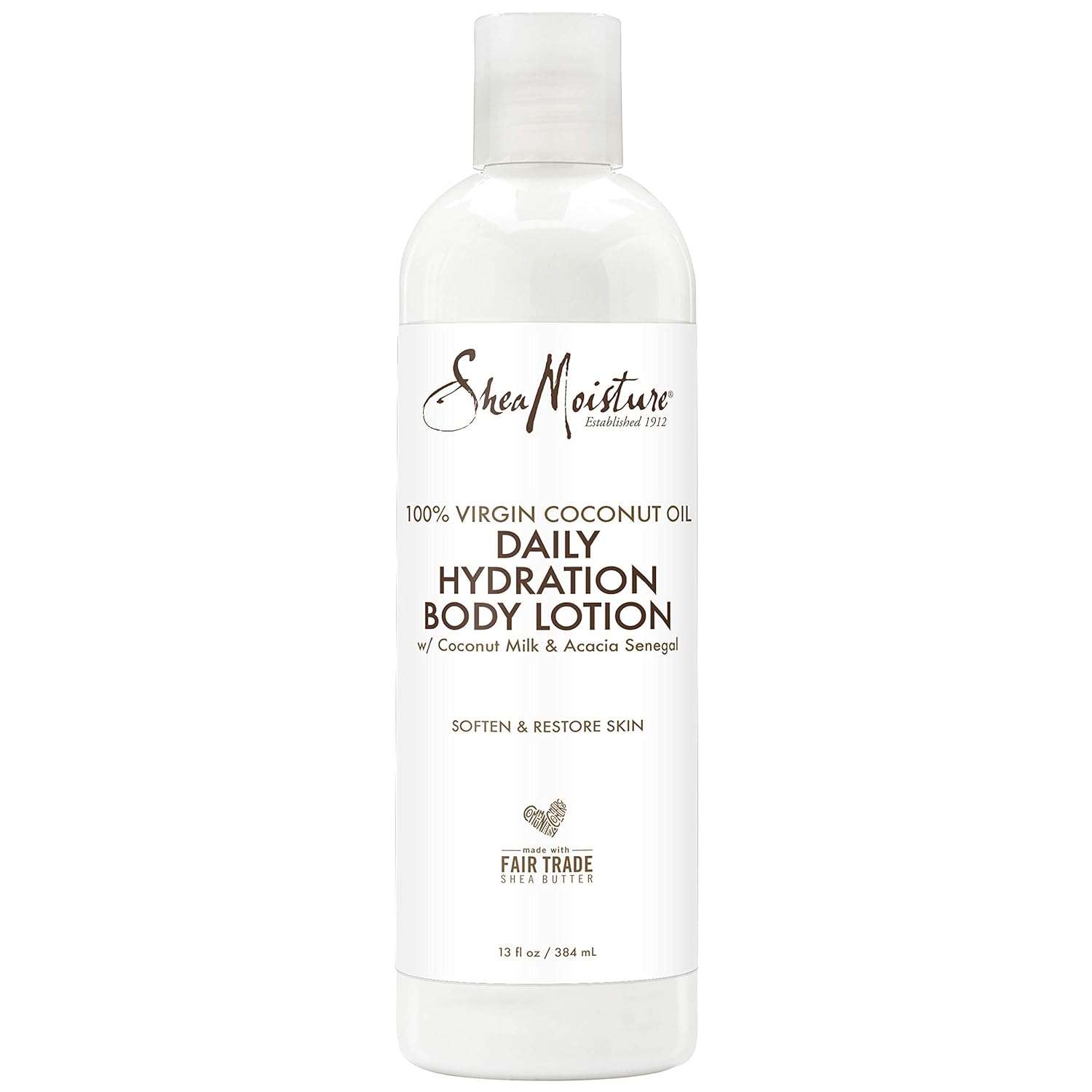 SheaMoisture 100% virgin coconut oil daily hydration body lotion moisturizer, 13 Fluid Ounce