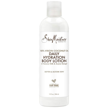 Sheamoisture 100% Virgin Coconut Oil Daily Hydration Body Lotion Moisturizer, 13 Fluid Ounce