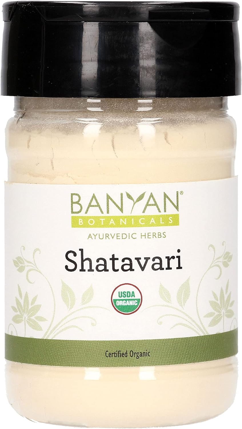 Banyan Botanicals Organic Shatavari Powder ? Asparagus racemosus ? Ayurvedic Herb for Vata & Pitta, Balanced Female Hormones, Energy & More* ? Spice Jar ?? Non-GMO Sustainably Sourced Vegan F