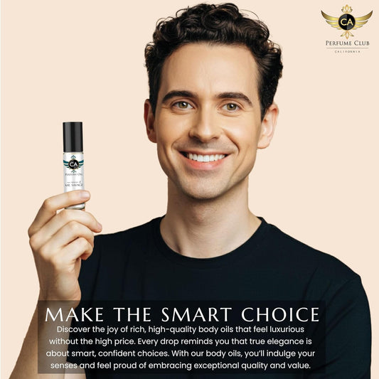 Ca Perfume Impression Of The One For Men Fragrance Body Oil Dupes Alcohol-Free Sample Travel Size Roll-On 0.3 Fl Oz/10Ml