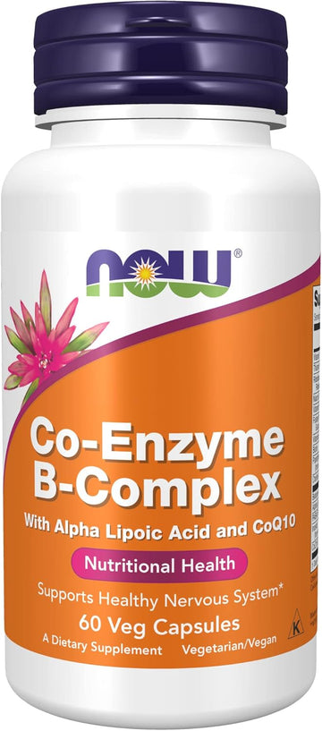 Now Supplements, Co-Enzyme B Complex With Alpha Lipoic Acid And Coq10, Nutritional Health, 60 Veg Capsules