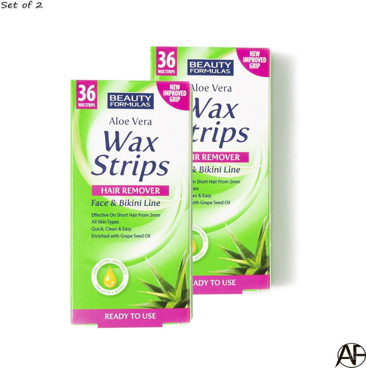 Beauty Formulas Hair Removal Wax Strips – Face & Bikini Line By Beauty Formulas