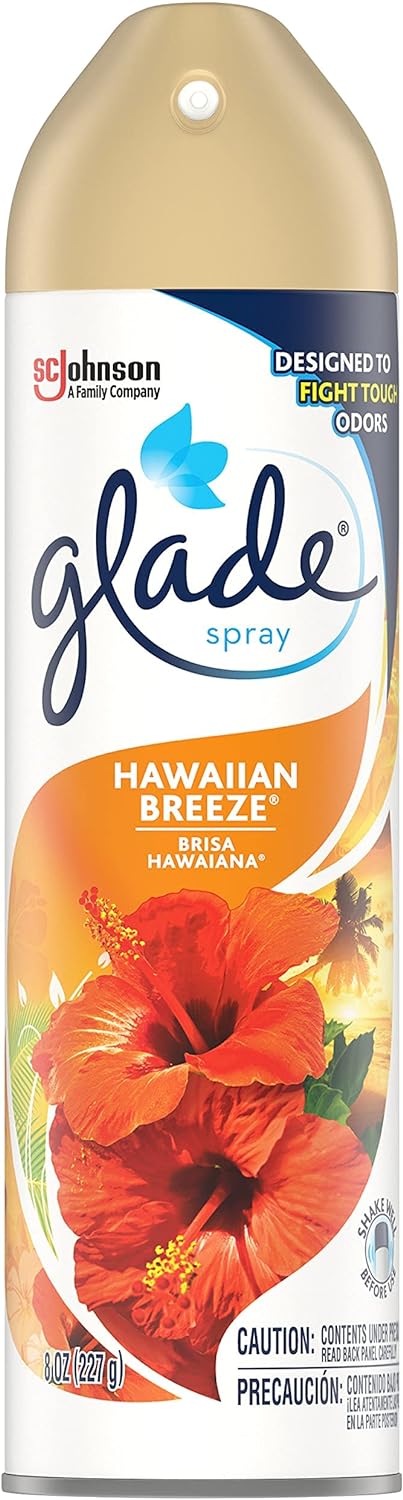 GLADE Aerosol Air Freshener, Hawaiian Breeze 8 oz (Pack of 9)
