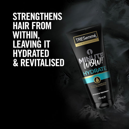 Tresemmé 1 Minute Wow Hydrate Intensive Hair Treatment With Hyaluronic Acid & Pro-Bond Complex For Dry Or Damaged Hair 170 Ml