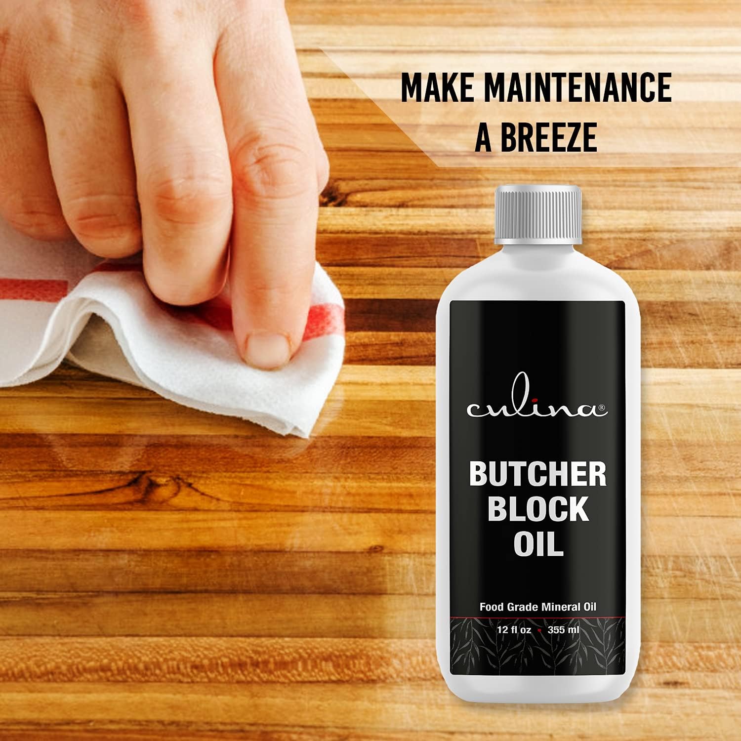 Food Grade Mineral Oil for Cutting Boards, Countertops and Butcher Blocks - Food Safe and Made in USA : Health & Household