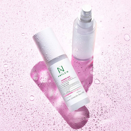 Coréana Ample:N Ceramide Shot Ampoule Mist - Hydrating Face Spray To Strengthen Skin Barrier – Moisturizing And Skin Repairing Face Ampoule Mist To Restore Vitality, 2.7 Fl.Oz