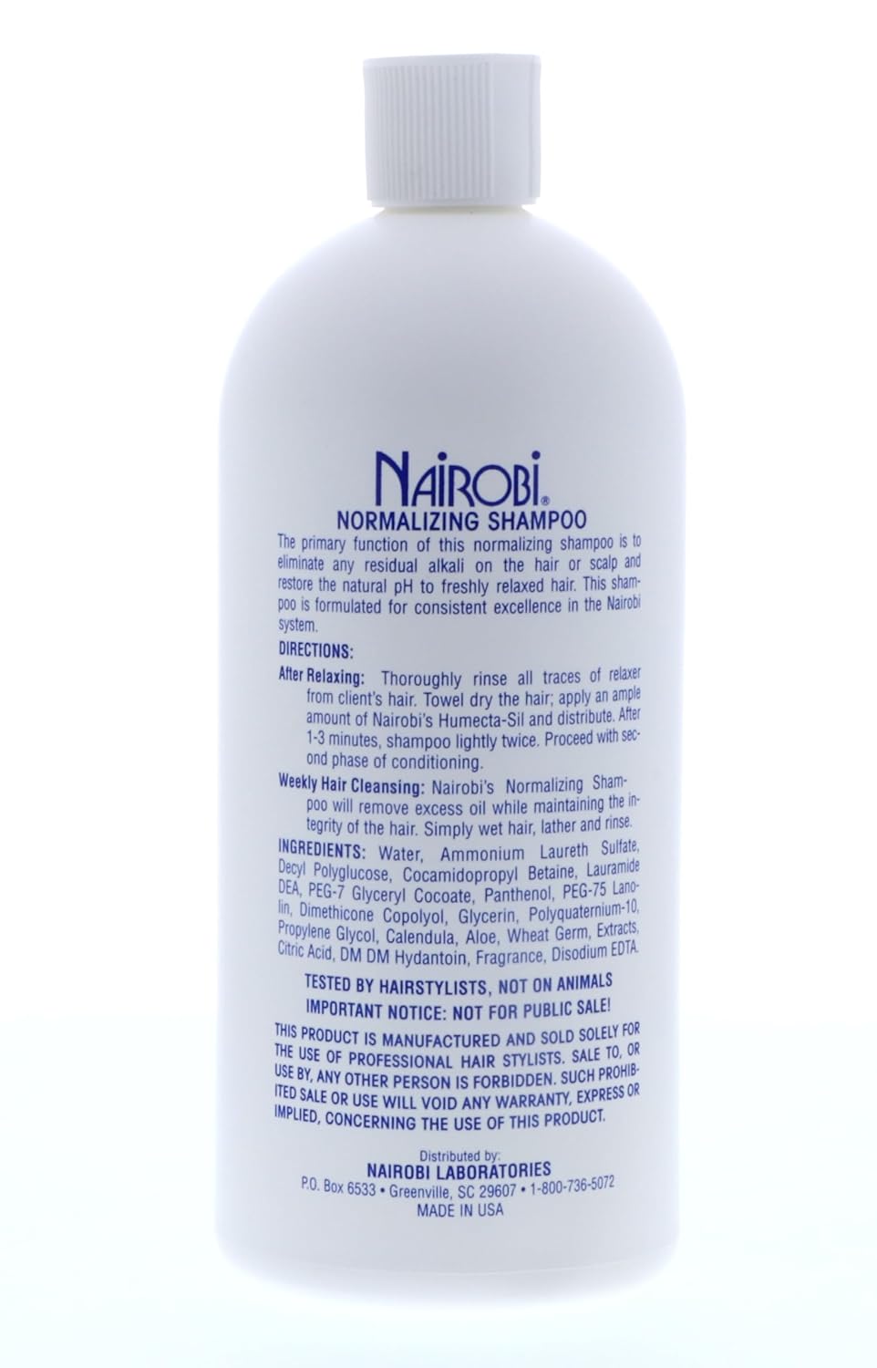 Nairobi Normalizing Shampoo Unisex, 32 Ounce : Hair Shampoos : Beauty & Personal Care