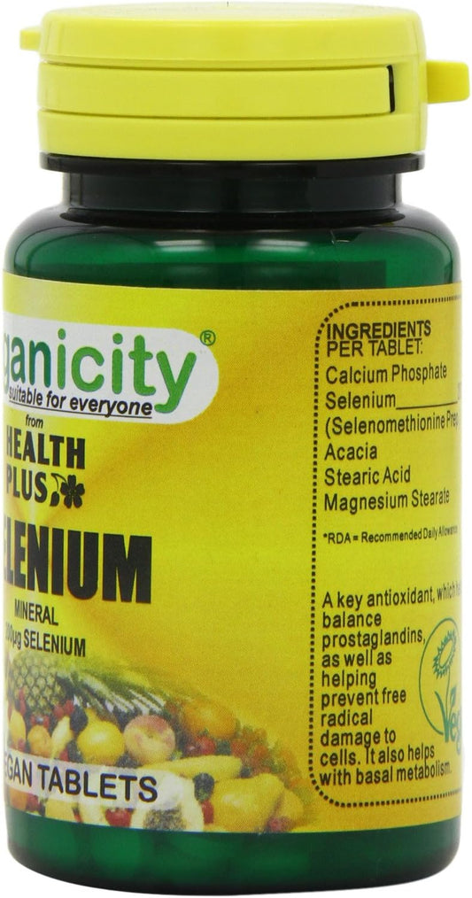 Veganicity Selenium 200µg : Antioxidant Mineral : 60 Tablets (Pack Of 2)