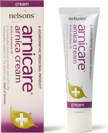 Arnicare Arnica Cream For Bruise Relief (30G), Arnica Montana Bruise Cream, For Bruises, Swelling, Knocks & Bumps, Homeopathic Medicinal Product With Natural Arnica