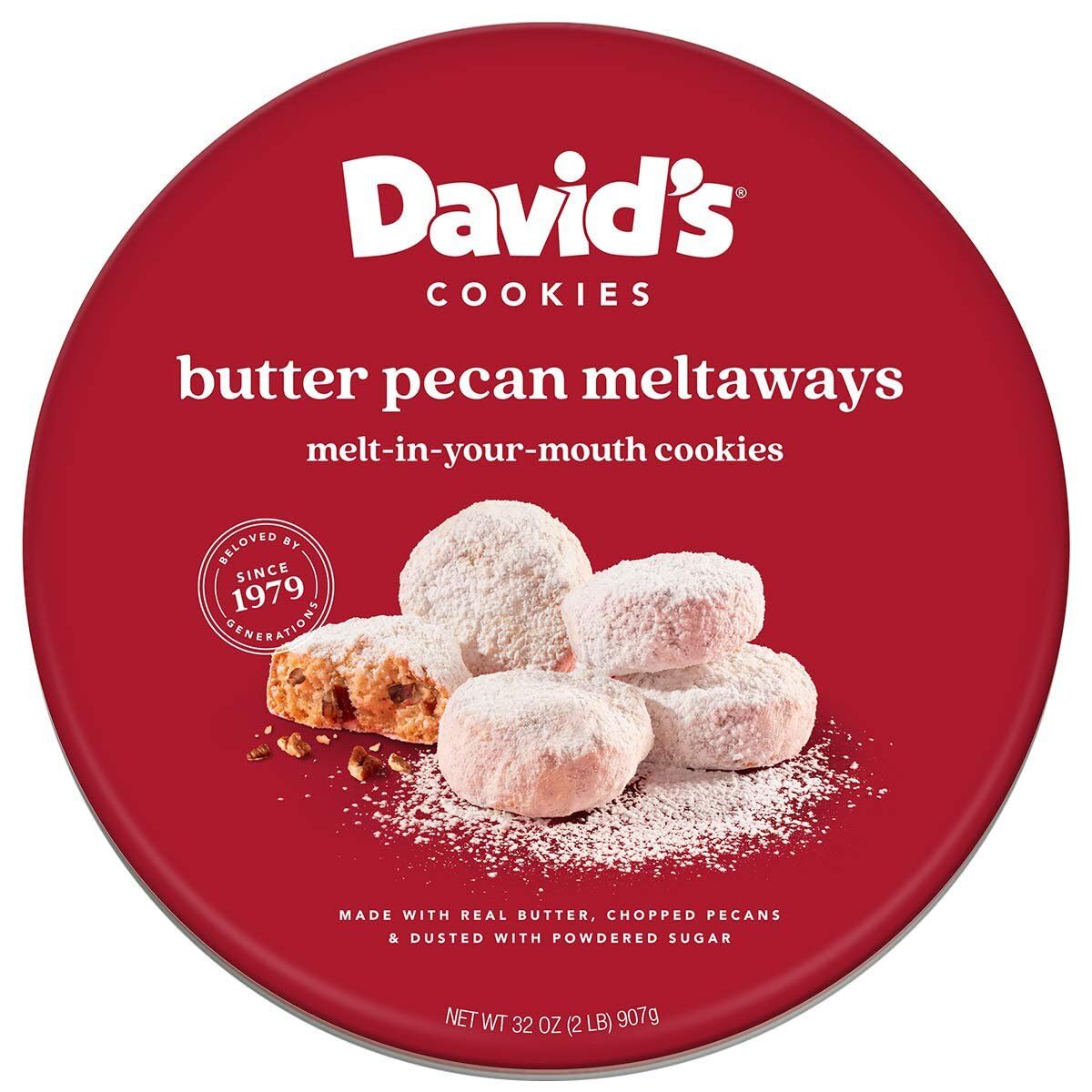 David'S Cookies Butter Pecan Meltaways 907G