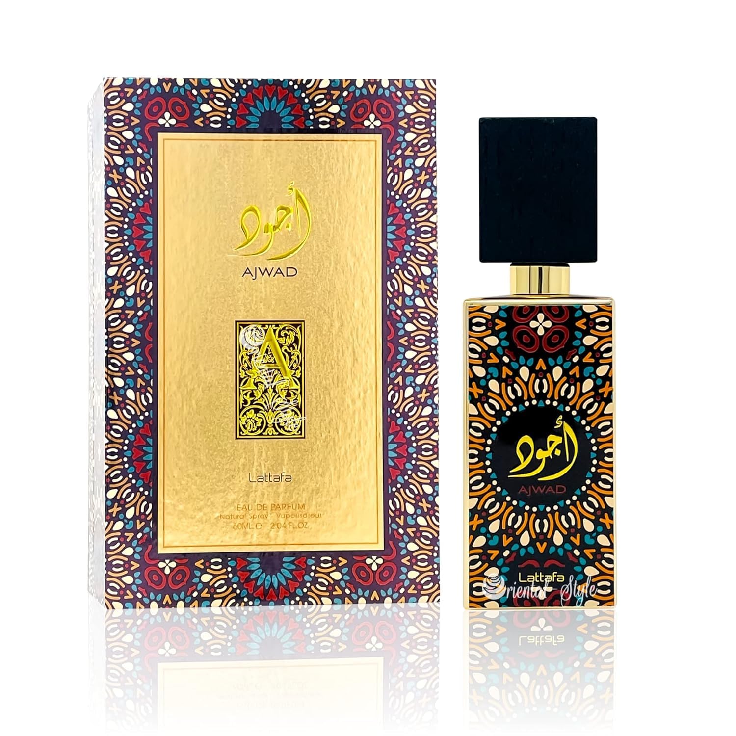 Lattafa Ajwad Eau De Parfum Spray For Unisex, 2.0 Ounce : Beauty & Personal Care