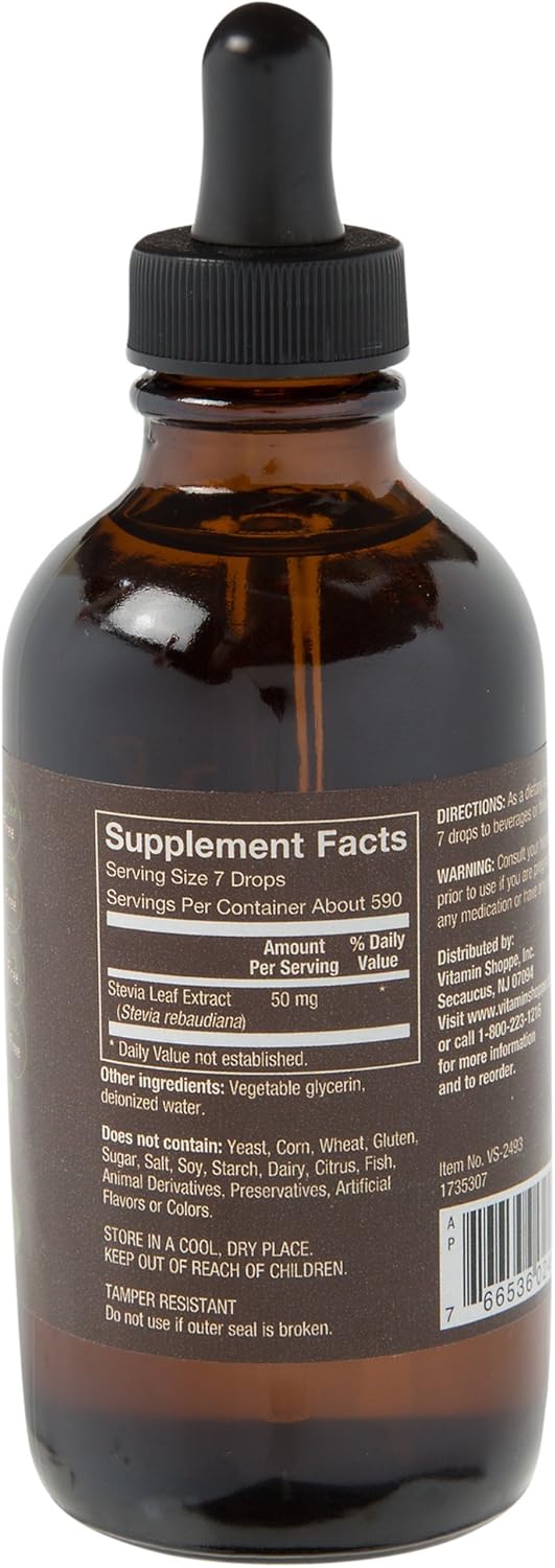 Plnt Liquid Stevia - Natural, Non-Gmo Sweetener With Zero Calories (4 Fluid Ounces Liquid)