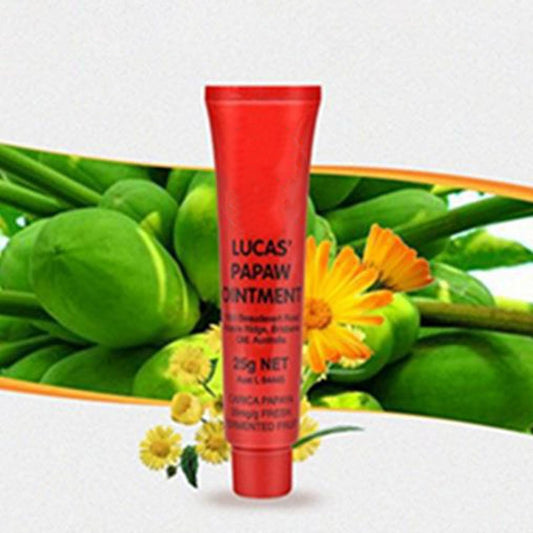 Lucas Papaw Ointment, Natural Papaw Cream For Smoothing And Soothing, Nourishing Lip Balm Skin Care Repairing Ointment For Lips, Hands And Cuts (2 Pieces)