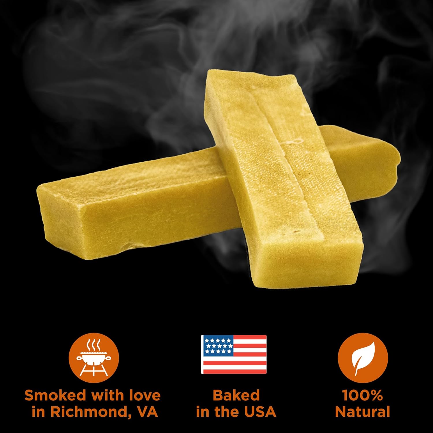 Premium Hickory Smoked 100% Natural Himalayan Yak Cheese for Dogs - No Additives, Lactose Free, Vegetarian Yak Bones for Dogs - Yak Cheese Himalayan Dog Chews Large, Long-Lasting Chews - Large 4 Pack : Pet Supplies