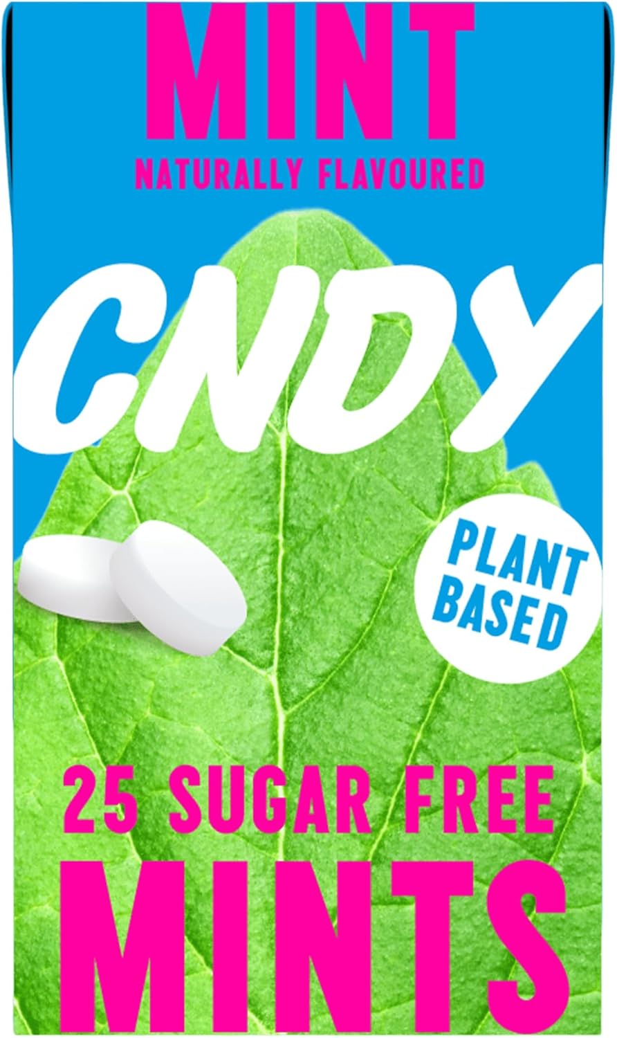 Cndy Mints | Berry Xylitol Mints | Aspartame Free | Sugar Free, 60 Cal, Vegan | Naturally Flavoured, 25 Pieces (Pack Of 12)
