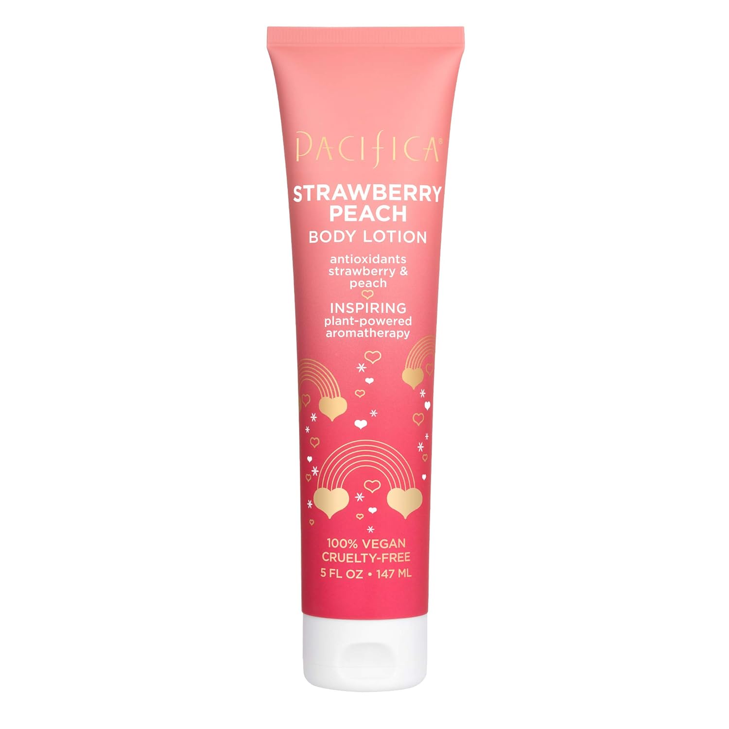 Pacifica Body Lotion Strawberry Peach, 5 Fl Oz