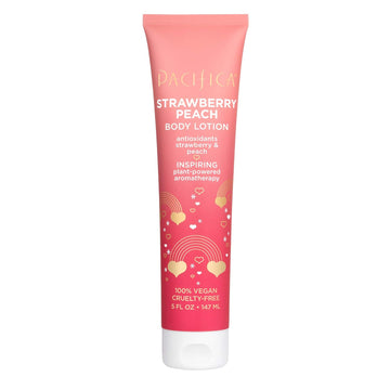 Pacifica Body Lotion Strawberry Peach, 5 Fl Oz