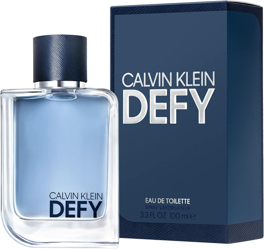 Calvin Klein Defy - Eau De Toilette For Men - Woody Fragrance With Notes Of Bergamot, Lavender Absolute And Vetiver Oil - Medium Longevity - 100Ml