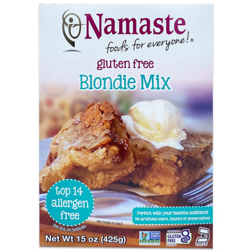 Namaste Foods Gluten Free Blondie Mix, 15 oz., Pack of 6