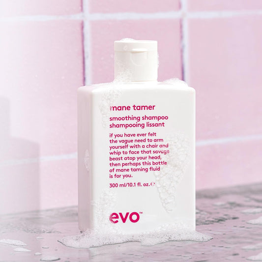 Evo Smoothing Hair Care Routine Bundle: Mane Tamer Smoothing Shampoo, Mane Tamer Smoothing Conditioner & Lockdown Smoothing Treatment