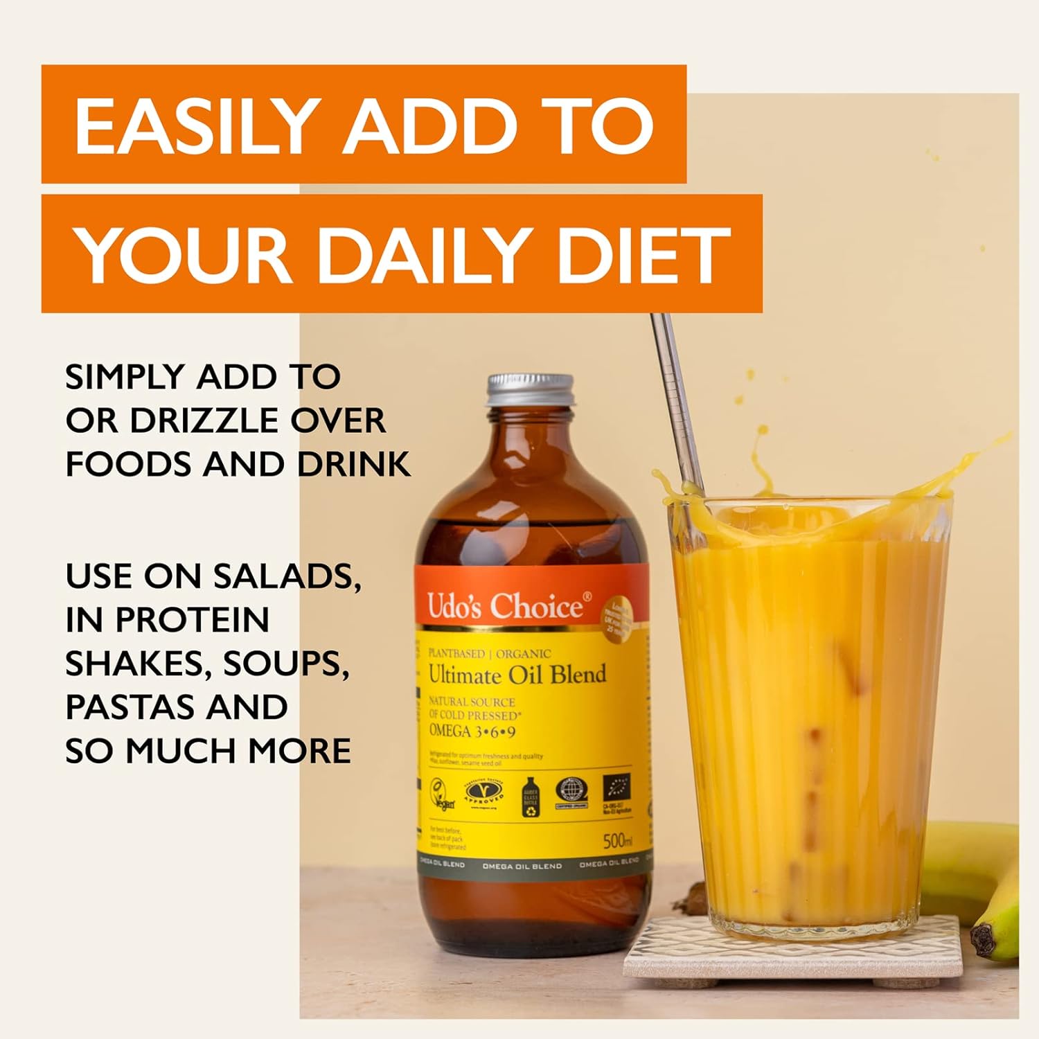 Udo's Choice Ultimate Oil Blend - Premium Natural Source of Vegan Omeg