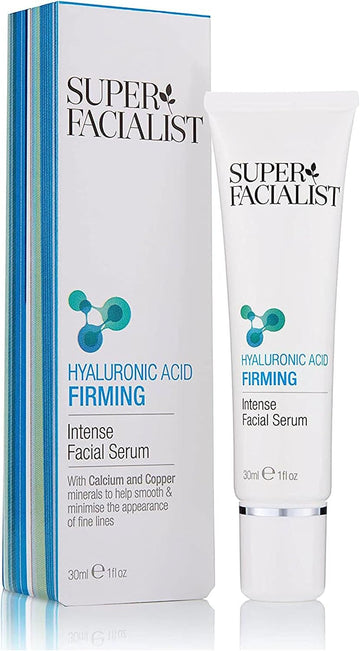Super Facialist Hyaluronic Acid Firming Intense Anti-Ageing Serum - Enriched With Calcium & Copper For Fine Lines & Wrinkles, Vegan Friendly Anti Ageing Face Cream For Youthful Skin, 30Ml