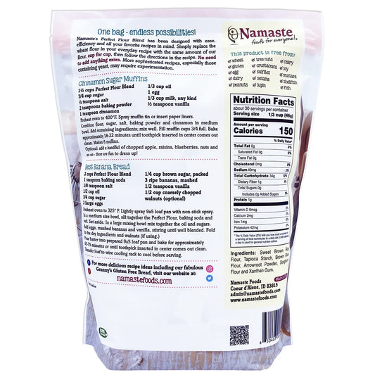 Namaste Foods Gluten Free Perfect Flour Blend, 48 Oz, Pack of 6