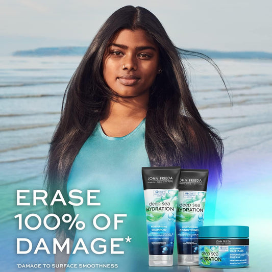 John Frieda Deep Sea Hydration Shampoo Moisturising Shampoo For Colour-Treated, Dry, Damaged Hair, 250Ml