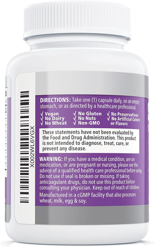 Balance ONE SerraDefend Biofilm Defense, Digestion - Systemic and Digestive Enzymes - Serrapeptase, Nattokinase, Protease, Cellulase - 60 Capsules, 2 Month Supply