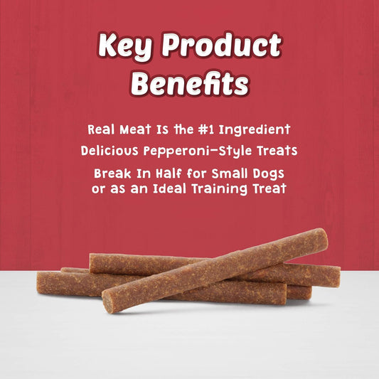Blue Buffalo Stix Natural Soft-Moist Dog Treats Beef, Bacon, Lamb, And Chicken 6Oz Variety Pack, 4Ct