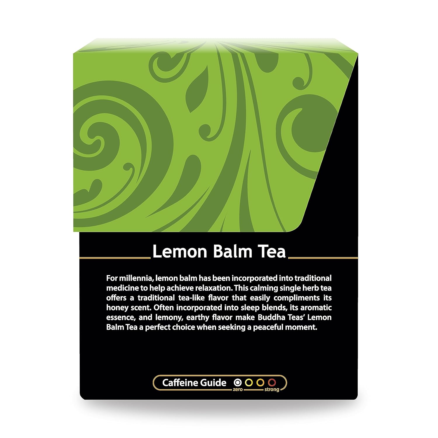 Buddha Teas - Organic Lemon Balm Tea - Herbal Tea - For Health & Wellbeing - With Antioxidants & Minerals - Clean Ingredients - Caffeine Free - Ou Kosher & Non-Gmo - 18 Tea Bags (Pack Of 1)