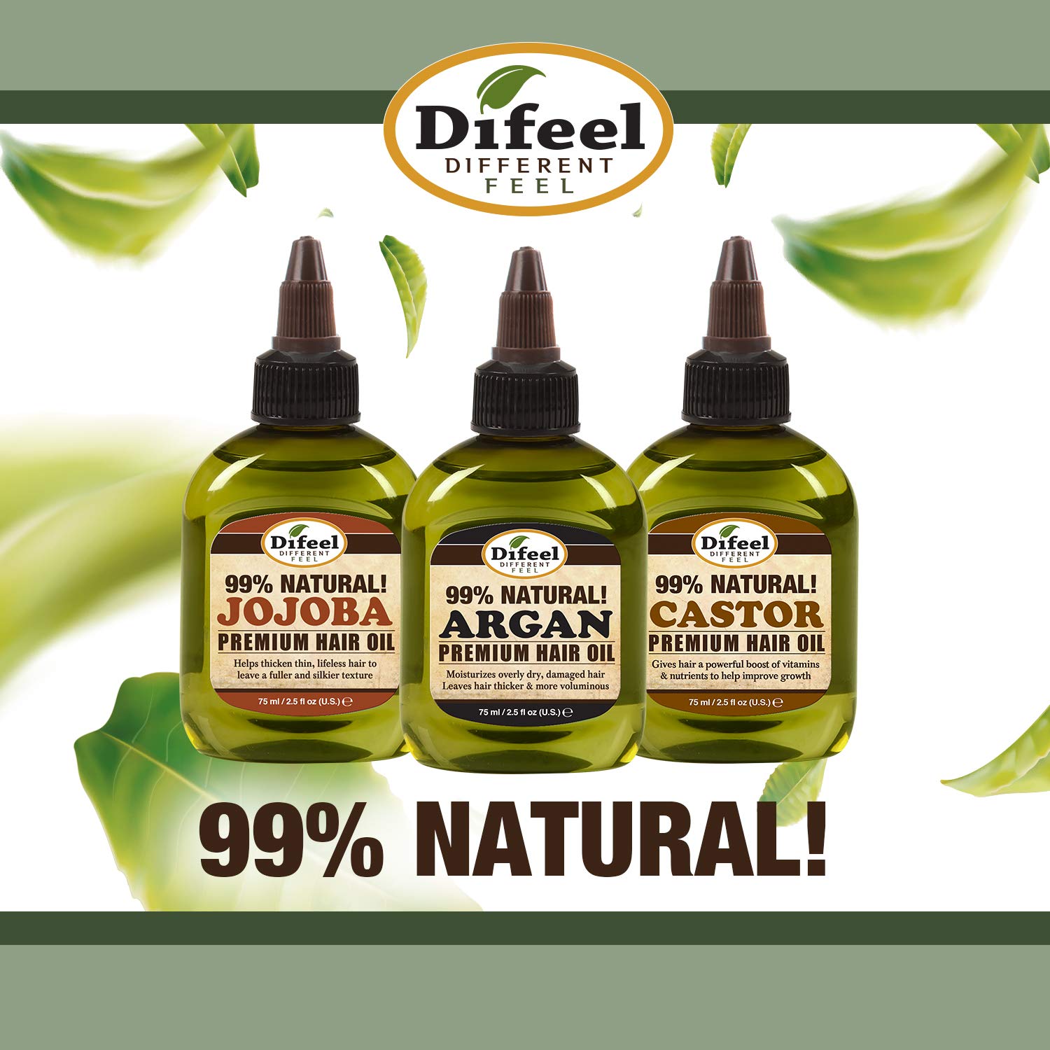 Difeel 99% Natural Premium Hair Oil - Tea Tree Oil 7.78 ounce : Beauty & Personal Care