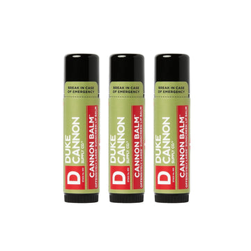 Duke Cannon Supply Co. - Tactical Lip Protectant Balm, Fresh Mint (3 Pack Of 0.56 Oz) Superior Performance Lip Protection Balm For Hard Working Men - Fresh Mint