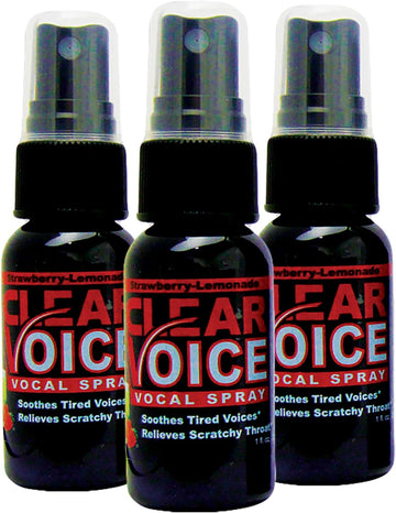 Liquidhealth Clear Voice Vocal Spray, Strawberry Lemonade (3Pack)