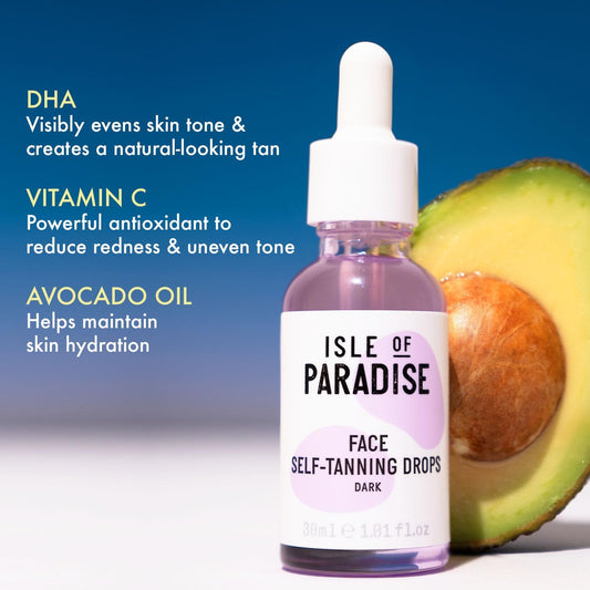 Isle Of Paradise Self-Tanning Body Drops, Peach: For Fair To Light Skin Tones, 75Ml