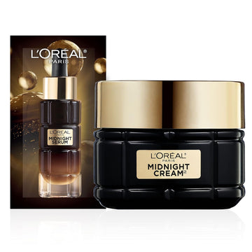 L'Oreal Paris Age Perfect Anti-Aging Midnight Cream, Reduce Wrinkles & Firm 1.7Oz + Serum Sample