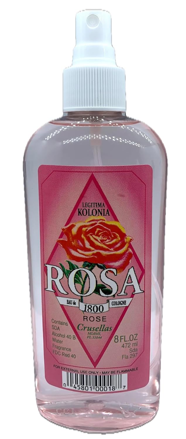 Legitima Kolonia 1800 Rosa (Rose) Splash Cologne (16 Fl. Oz.)
