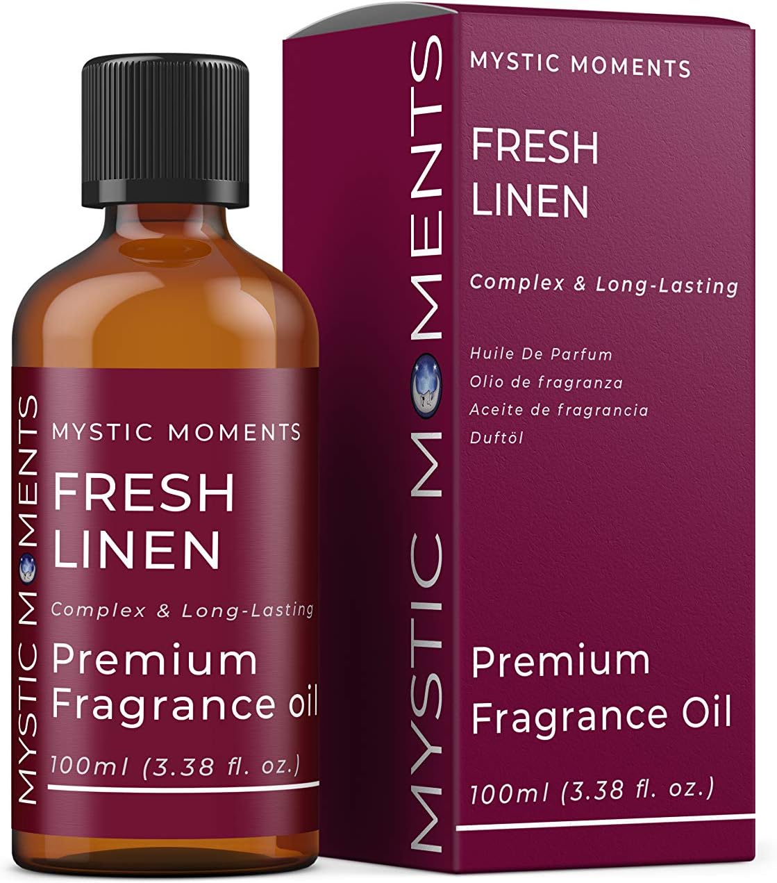Mystic Moments | Fresh Linen Fragrance Oil - 100ml - Perfect for Soaps, Candles, Bath Bombs, Oil Burners, Diffusers and Skin & Hair Care Items