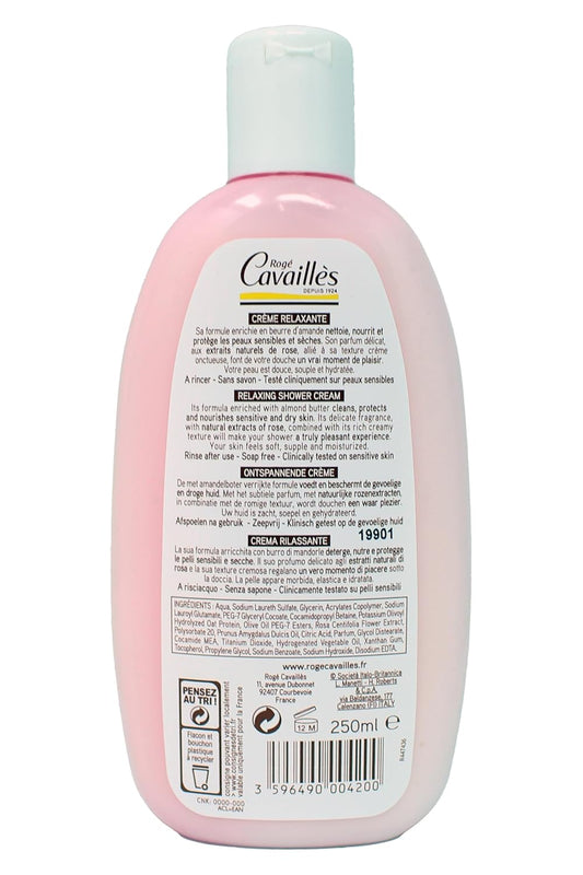 Rogã Cavaillès Almond Butter And Rose Shower Cream 250Ml : Beauty & Personal Care