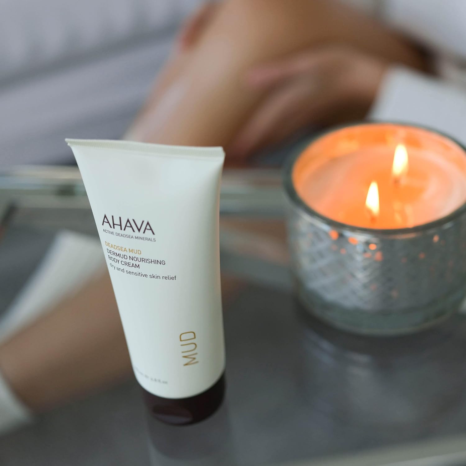 Ahava Dermud Nourishing Body Cream - Relieves Roughness, Softens Skin, Hydrates Dry & Sensitive Skin, Enriched By Dermud Mud Complex, Osmoter, Aloe Vera Leaf, Vitamin E, Zinc & Allantoin, 3.4 Fl.Oz : Beauty & Personal Care