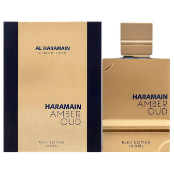 Al Haramain Amber Oud Blue Edition Eau De Parfum Spray 100Ml (3.4 Oz) - Unisex Arabian Perfume For Women & Men, Long-Lasting Arabic Fragrance, Premium Edp Cologne Spray