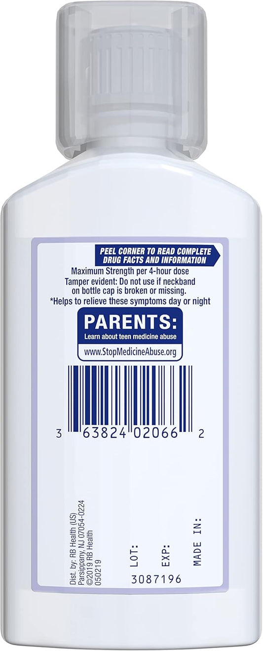 Mucinex Fast-Max Cold & Flu All-In-One Maximum Strength Liquid, 6 Fl. Oz. (Packaging May Vary)