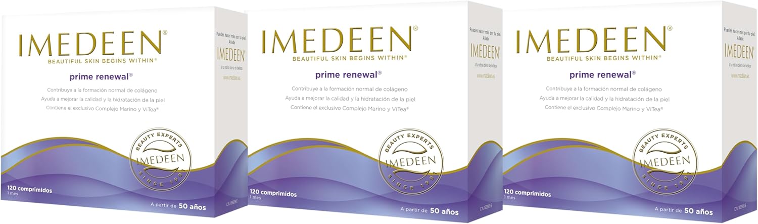 Imedeen Prime Renewal Anti-Aging Dietary Supplement — Vitea, Marine Complex, Vitamin C, E, And Zinc — Contributes To Collagen Formation — 120 Tablets