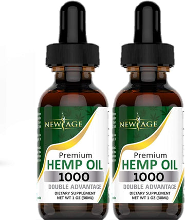 NEW AGE Hemp Oil - All Natural Grown and Made in The USA! (1000 (Pack