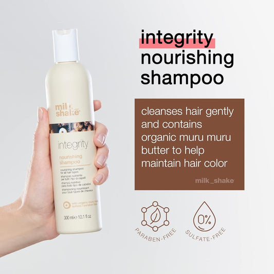 Milk_Shake Integrity Nourishing Shampoo - Anti Frizz Shampoo With Muru Muru Butter - Paraben And Sulfate Free, 1.7 Fl Oz